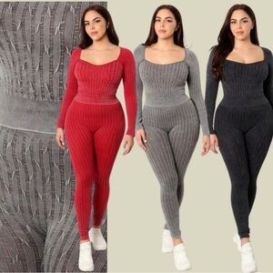 Stylish Ribbed Set